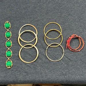 Set of four different Stella and Dot bracelets